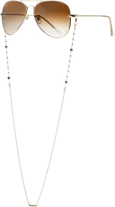 Glasses Strap. Eyeglasses Chains For Reading Glasses for Women. Gold Tone or Rhodium Cord. Jewelry, Accessory