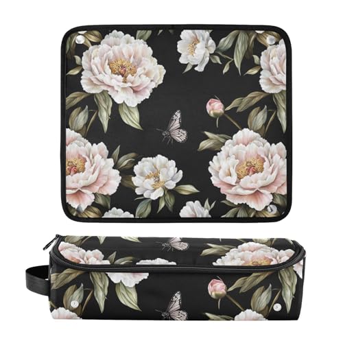 Bolso organizador para plancha y rizador de viaje Chic Peonies miniatura 3