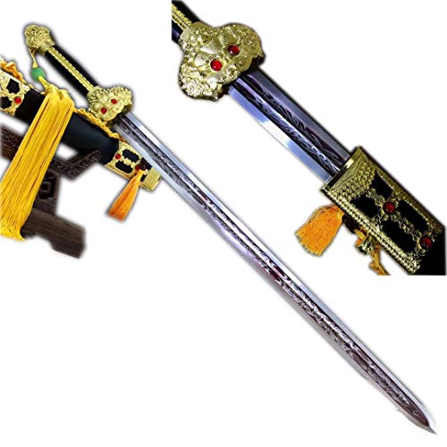 LoongSWORD Horse-Chopping Sword,Hand Forged,High Carbon Steel Blade&Full Tang,Cut Tree