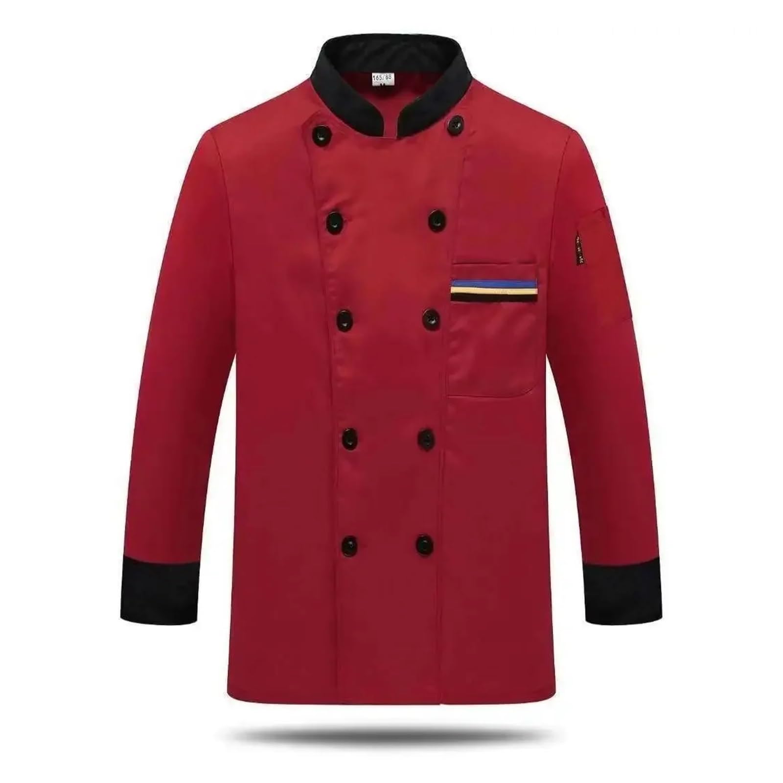 Giacca da Cuoco Ideale for Il Settore della ristorazione, for Uomo, con Maniche Lunghe e Design Traspirante per Cucine, Ristoranti