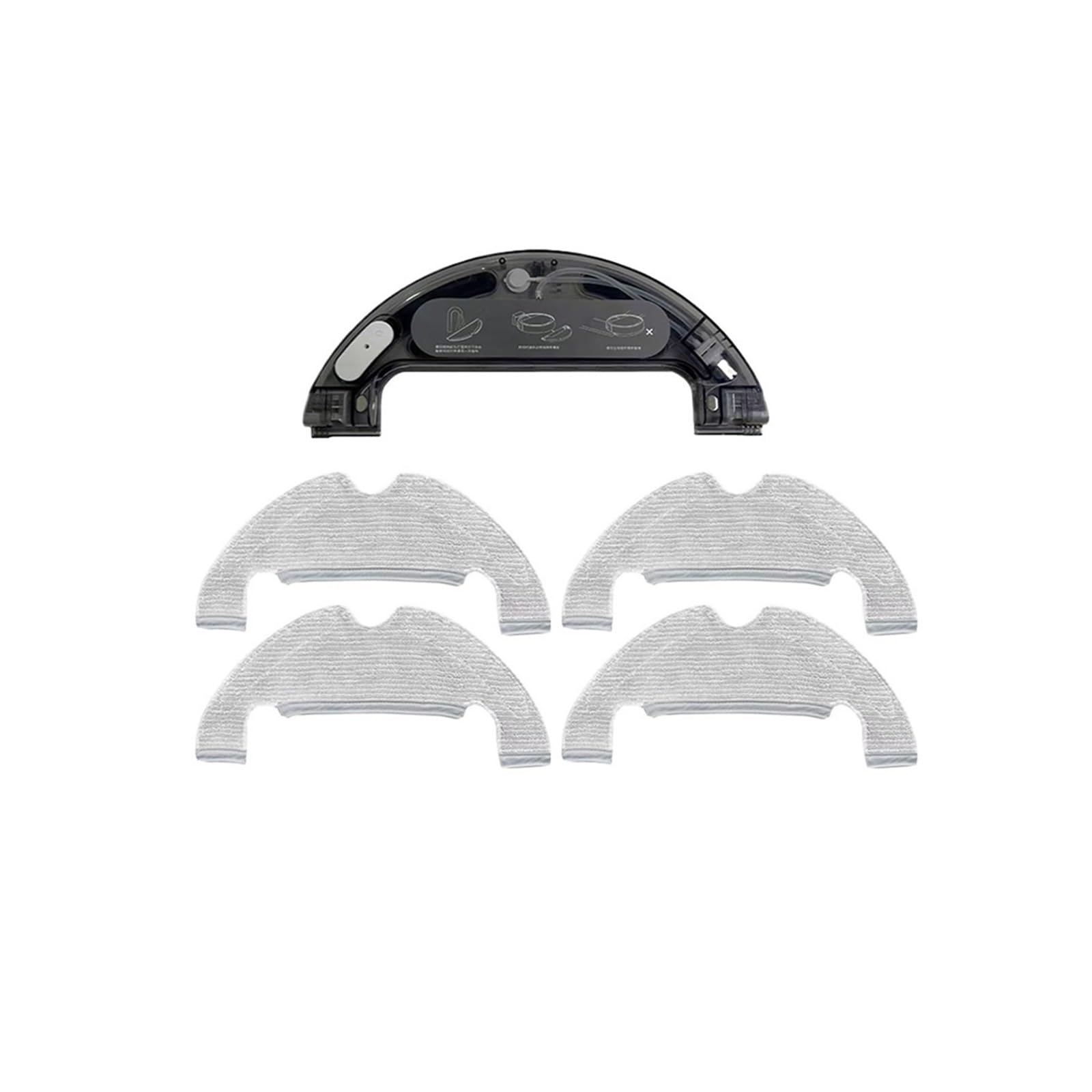 GENTERUN Robot Vacuum Cleaner Water Tank/mop cloth,Compatible For Dreame,D10 Plus，L10 Plus Z10 Pro Replacement Parts