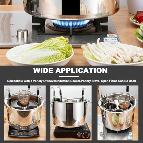 Pot multifonctionnel avec filtre panier poêle à pâtes en acier inoxydable