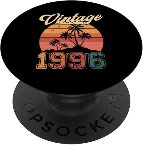 Vintage 1996 Retro Sunset Nostalgia 90s 30th Birthday PopSockets Adhesive PopGrip