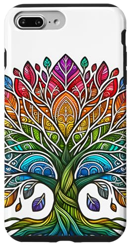Tree Life Drapeau arc-en-ciel LGBTQ Cool Gay Pride pour enfants et hommes Coque pour iPhone 7 Plus/8 Plus