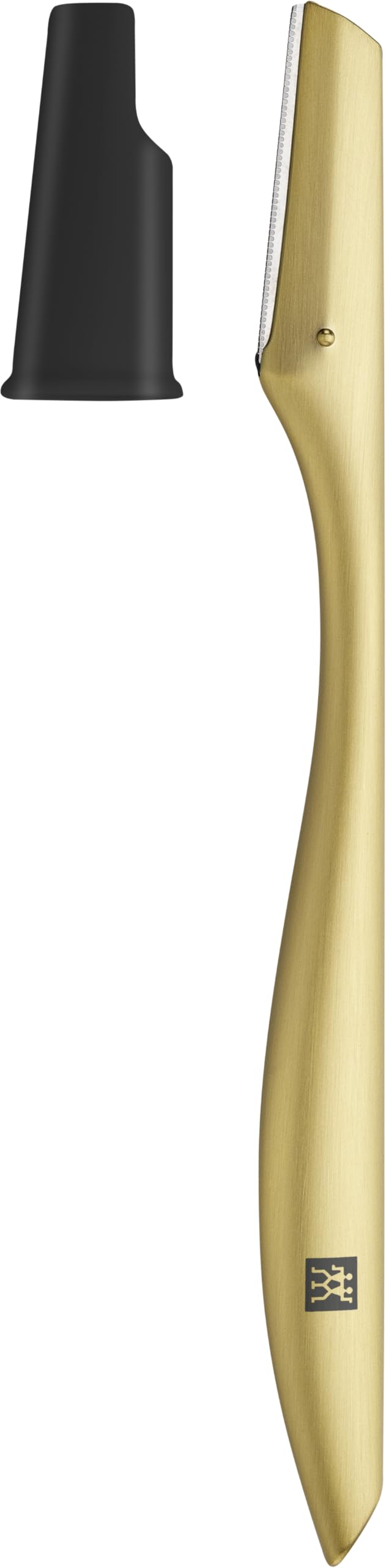 ZWILLING Afeitadora facial con cuchilla (para una eliminación precisa del vello facial, higiénica y minuciosa), Premium, acero inoxidable, dorado