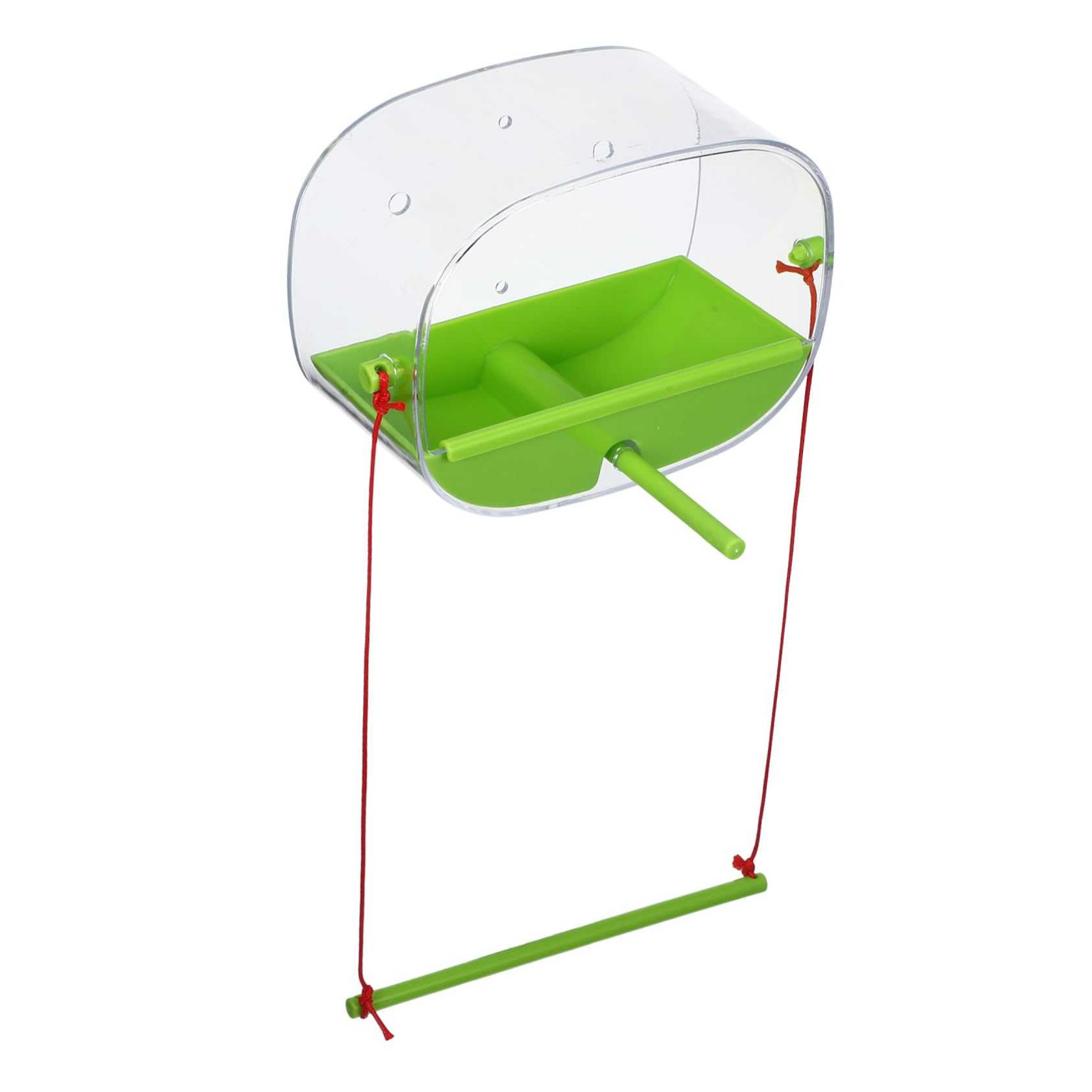 HANABASS 2sets Mangiatoia Per Con Ventose Alimentatore Per Pappagalli e Facile Installare e Domestici
