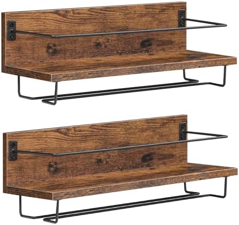 Scaffale Portabottiglie Da Parete In Metallo | Per Vino E Liquori | Nero | Montaggio Facile | Decorazione Per Casa E Bar