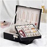Photo Gallery artspavilion scatola di gioielli organizer per le donne e le ragazze, grande travel jewellry organizer caso 2 strati fodera morbida in pelle con serratura per anelli orecchini collana bracciali black Photo Gallery artspavilion scatola di gioielli organizer per le donne e le ragazze, grande travel jewellry organizer caso 2 strati fodera morbida in pelle con serratura per anelli orecchini collana bracciali black