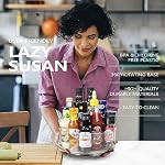 Lazy Susan Organizer, 2pcs 360 Degree Rotating Turntable Organizer - Image 3