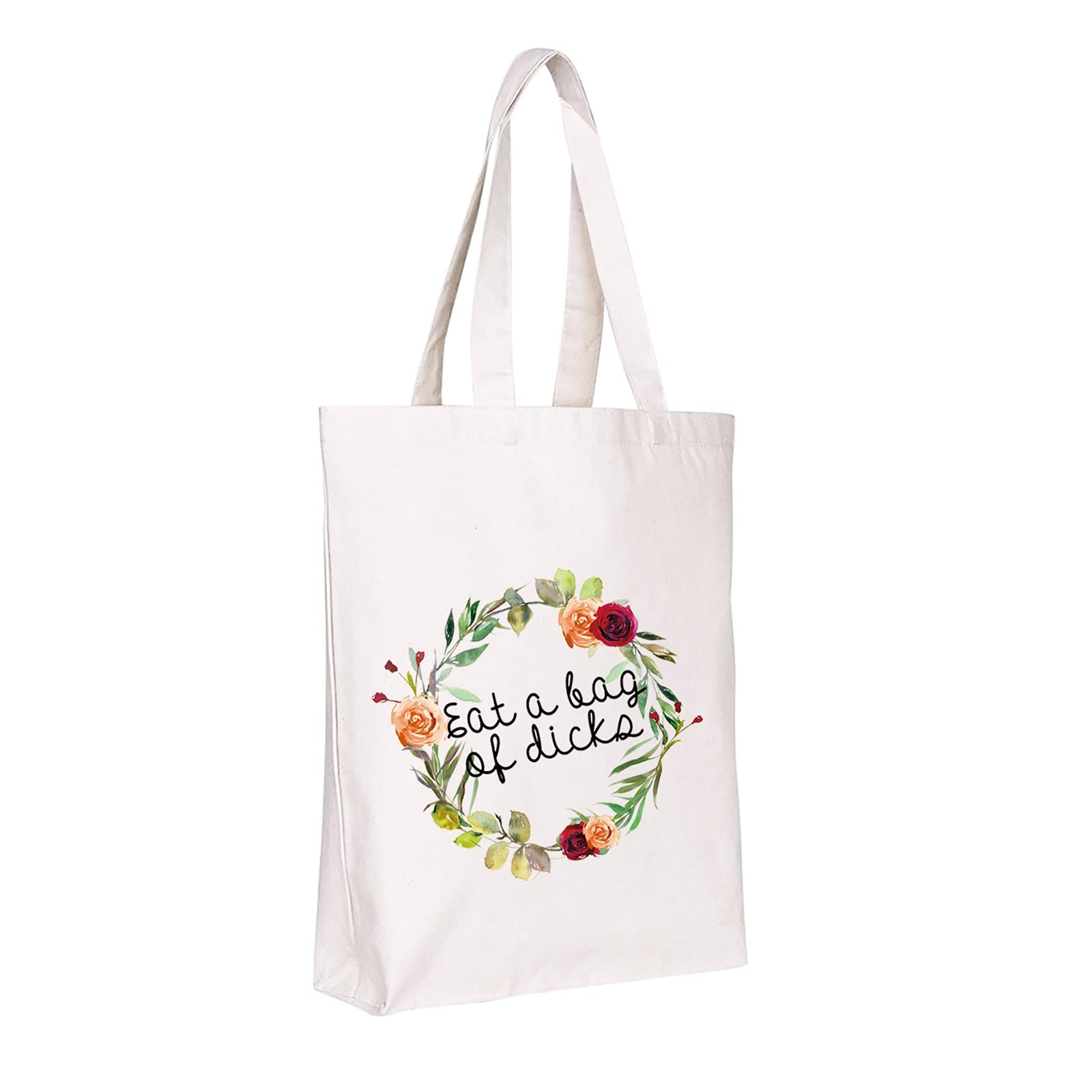 WCGXKO Novelty Cosmetics Bag For Friends Eat A Bag Of Dicks Naughty Adult Humor Gift for Her (Bag of Dicks tote)