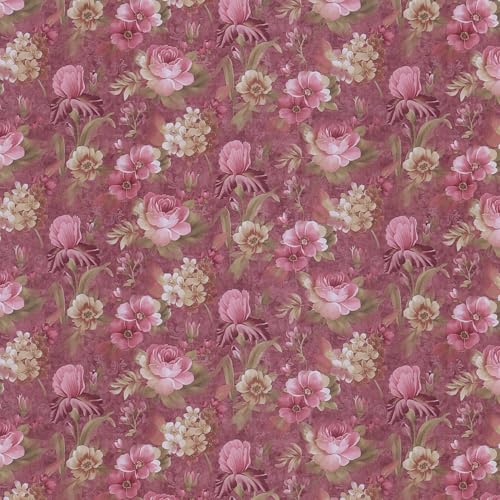 Image of Cloth Fusion Cotton Feel Pillow Covers Set of 2 with Envelope Closure (17X27 Inches, Rose Garden)