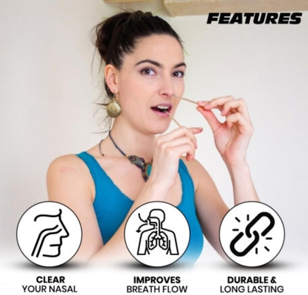 Luvottica Cotton Sutra Neti (with Wax), an Advanced Form of Yogic Nasal Cleansing (Set of 5)