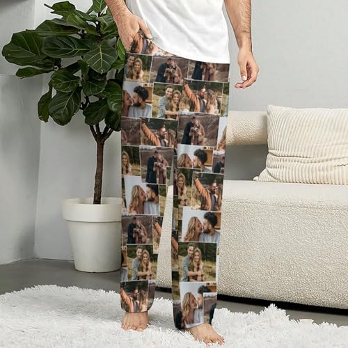 Custom Pajama Pants For Men Women, Personalized Pajamas Custom Pj Pants Gifts for Couples4