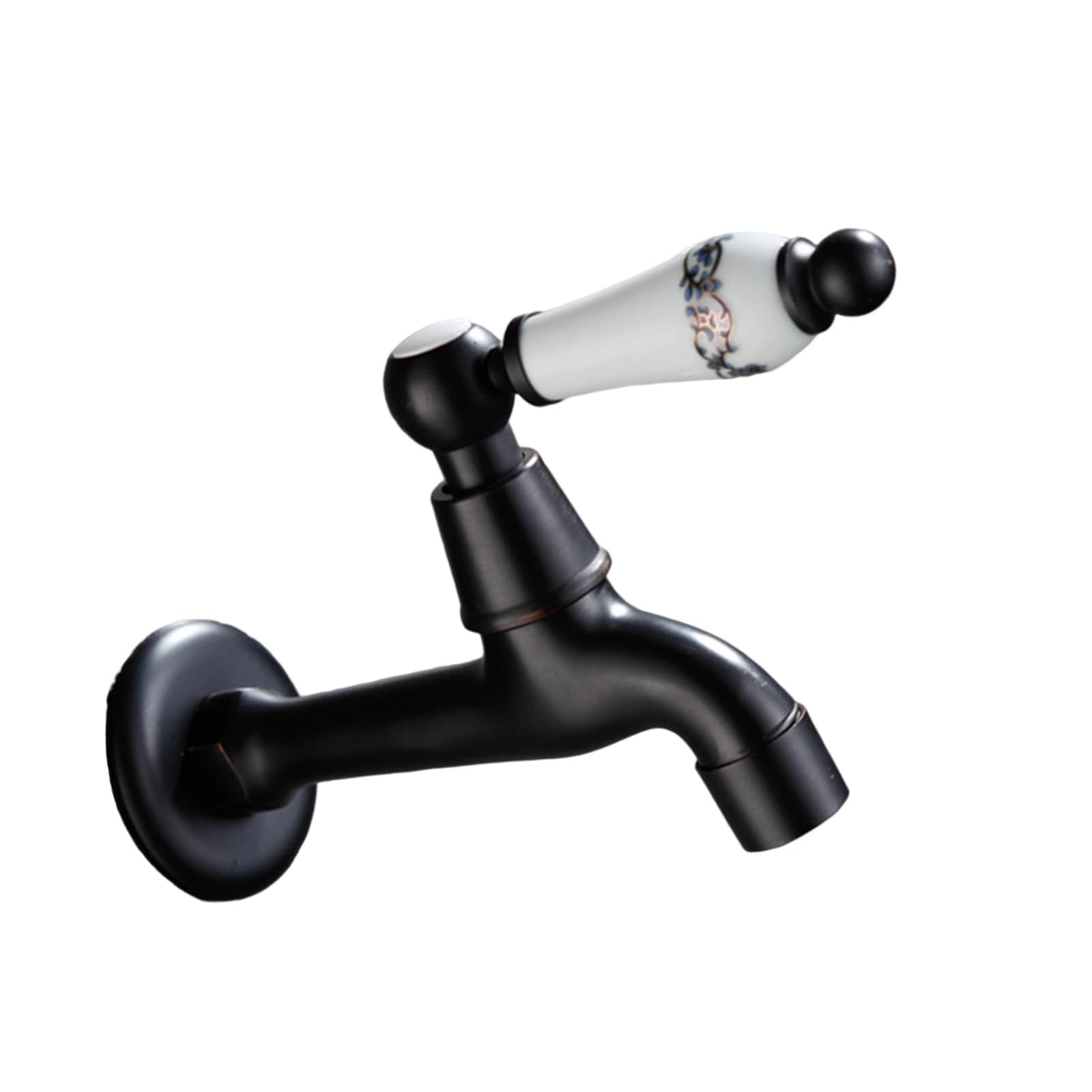 Msioytog Multicolor Bathtubs Sink Faucet Brass Single Cold Water Mop Faucet Wall Mounted Bathroom Basin Outdoor Garden Water Tap Single Cold Mop