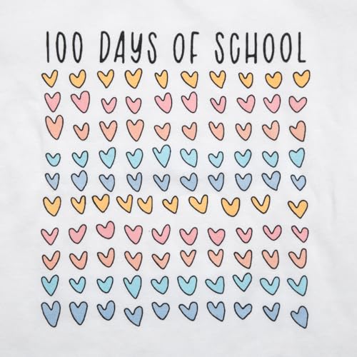 Image of BANGELY 100 Days of School Shirts for Kids Back to School Graphic Tee 100 Days Celebration Tshirt Elementary Student Gift