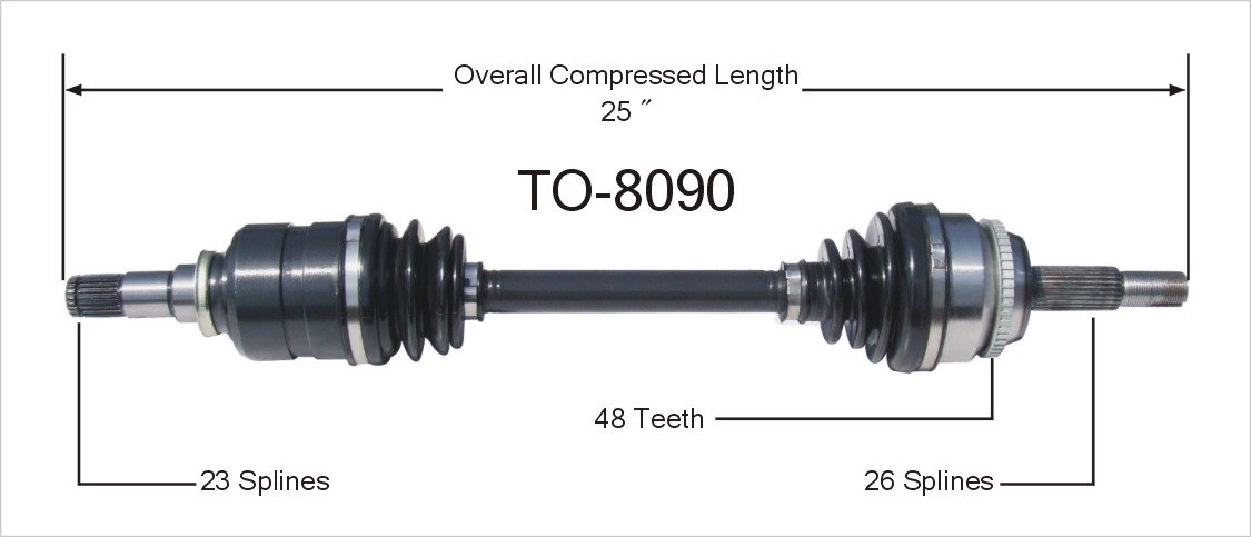 Amazon.com: SurTrack TO-8090 CV Axle Shaft : Automotive