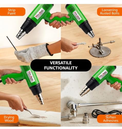 Image of Hot Air Gun 2000W, High Speed Heat Gun Machine | Dual Temperature 400C - 550C | Copper Motor | Hot Air Gun Machine for Electronic Tasks, Paint Removing, Shrink Wrapping
