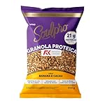 Proteico Granola proteica, ideal para uma alimentação equilibrada e rica em proteínas Deliciosa combinação de sabores de cacau e banana para um café da manhã saboroso