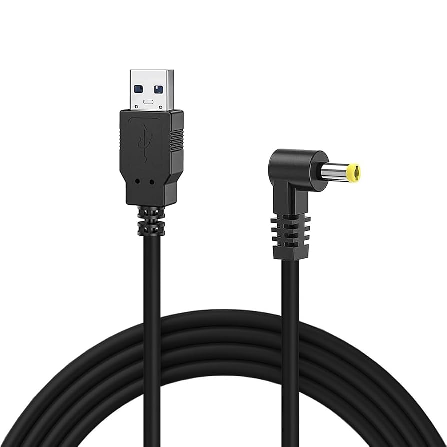 Amazon.co.jp: 4.0*1.7USB - DC-L型DC充電ケーブル (DCジャック