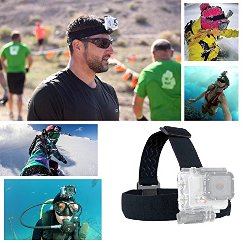 Image of Action Pro Accessories Kit Compatible with GoPro-13 /12 /11 /10 /9 /8 /7 /6 /5 /4 /3+ Session Accessory Bundle Set for Action Camera SJ4000 /SJ5000 /SJ6 /Xiaomi /Yi-Flotation Handle+Head Strap+Chest Strap