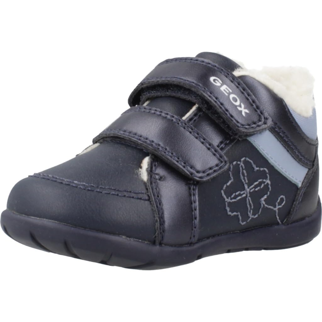 Geox Baby - Mädchen B Elthan Girl Sneaker, Blau, 20 EU