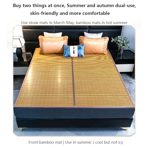 Almohadilla refrescante de bambú para colchón de 90x190 cm ajustable 4