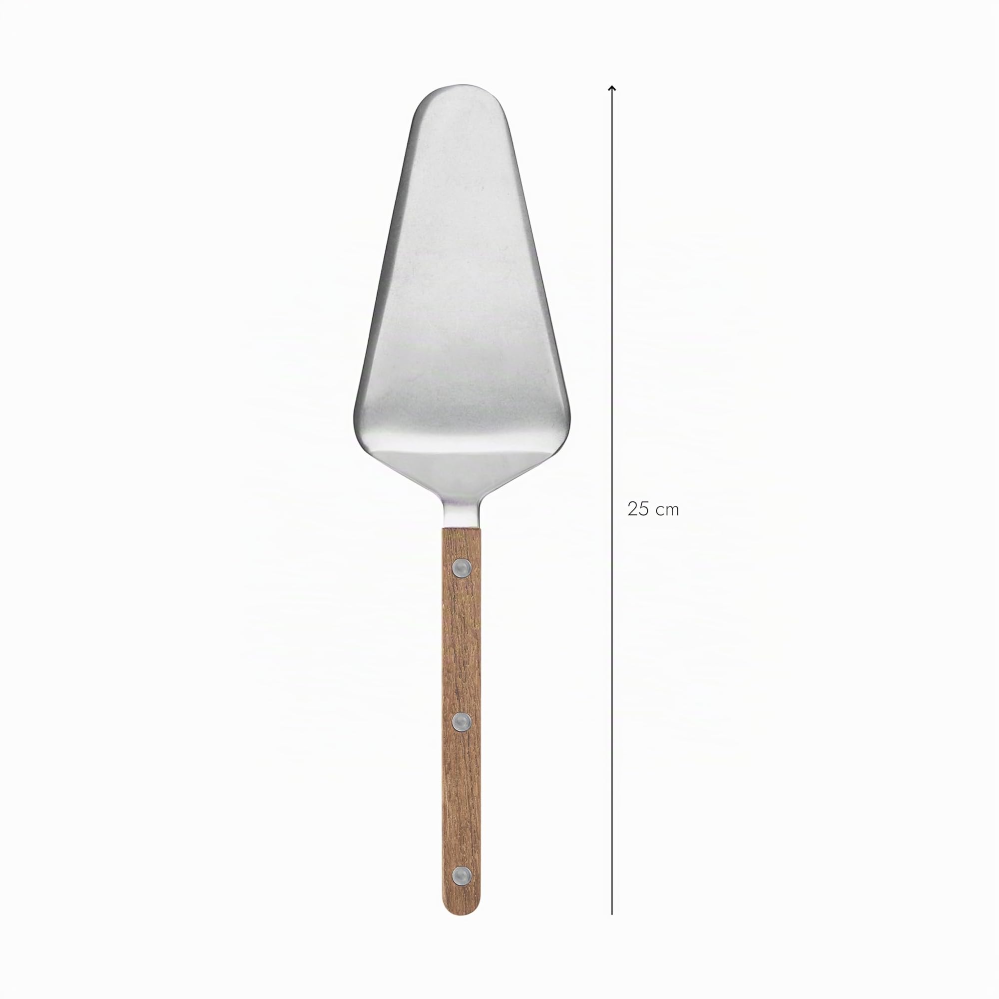 Sabre Paris | Pelle à Tarte Bistrot Teak Couleur Teak Finition Vintage. Couvert en Acier Inoxydable. Idéale pour servir toutes vos pâtisseries, tartes sucrées ou salées.