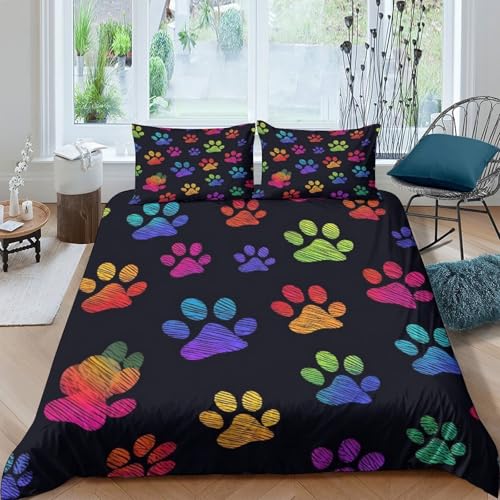 Housse de couette animaux 3D lit single drap microfibre 135x200 cm - 4