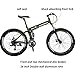 EUROBIKE 26” Full Suspension Mountain Bike 21 Speed Folding Bicycle Men or Women Bicycle(ArmyGreen)