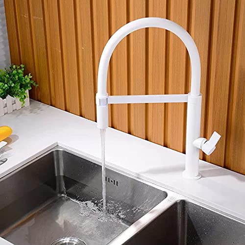 Grifo de cocina de latón con caño extraíble y diseño moderno 4