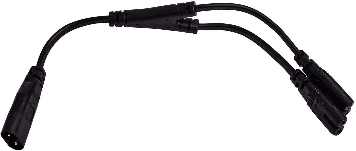 Amazon | IEC320 C8から2X C7 Yスプリッター AC電源コード 30CM IEC図8