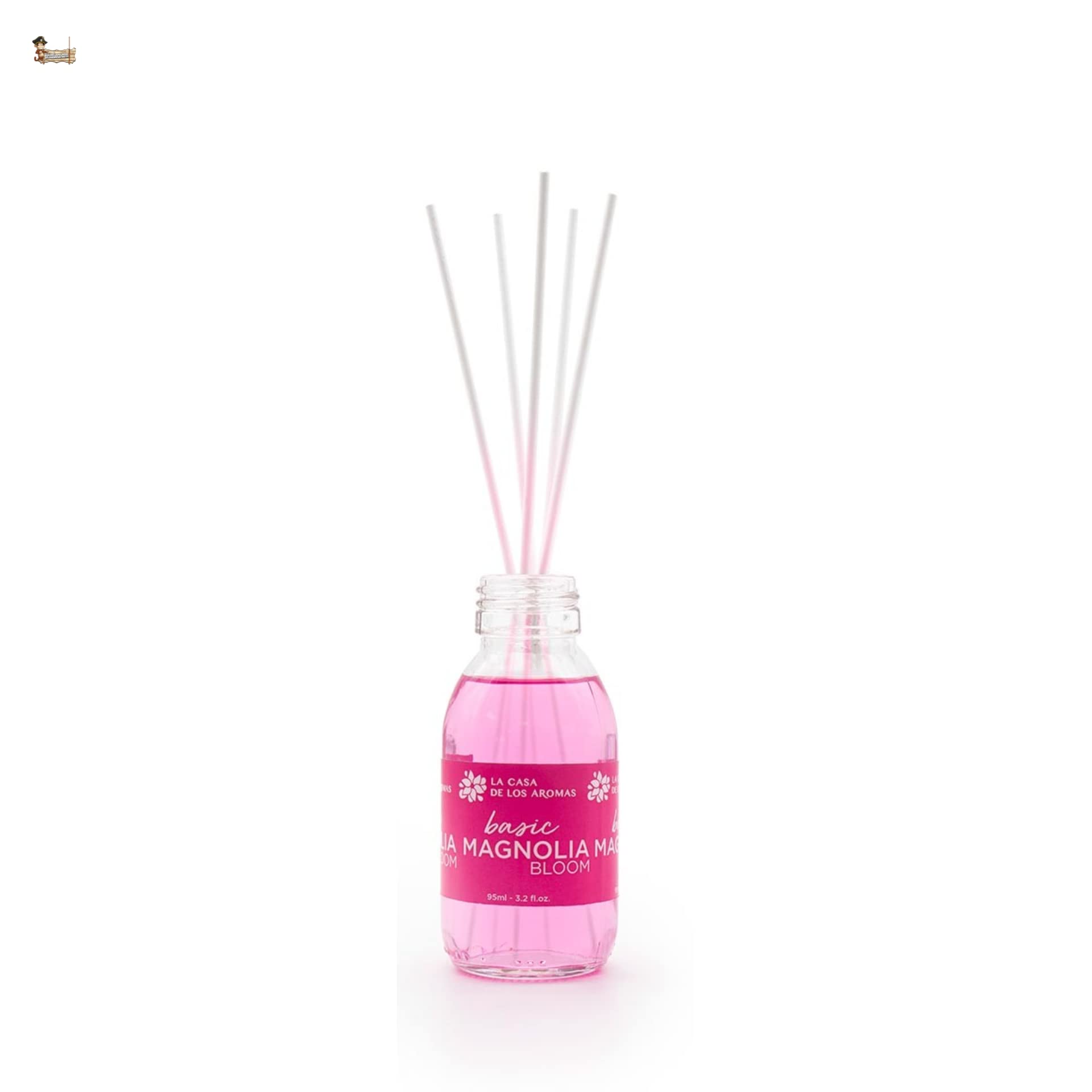 BricoLoco.com. Profumatore Basic Magnolia Bloom 95 ml più comodo e sicuro delle candele. Deodorante per casa, casa, camera. Mikado (6)