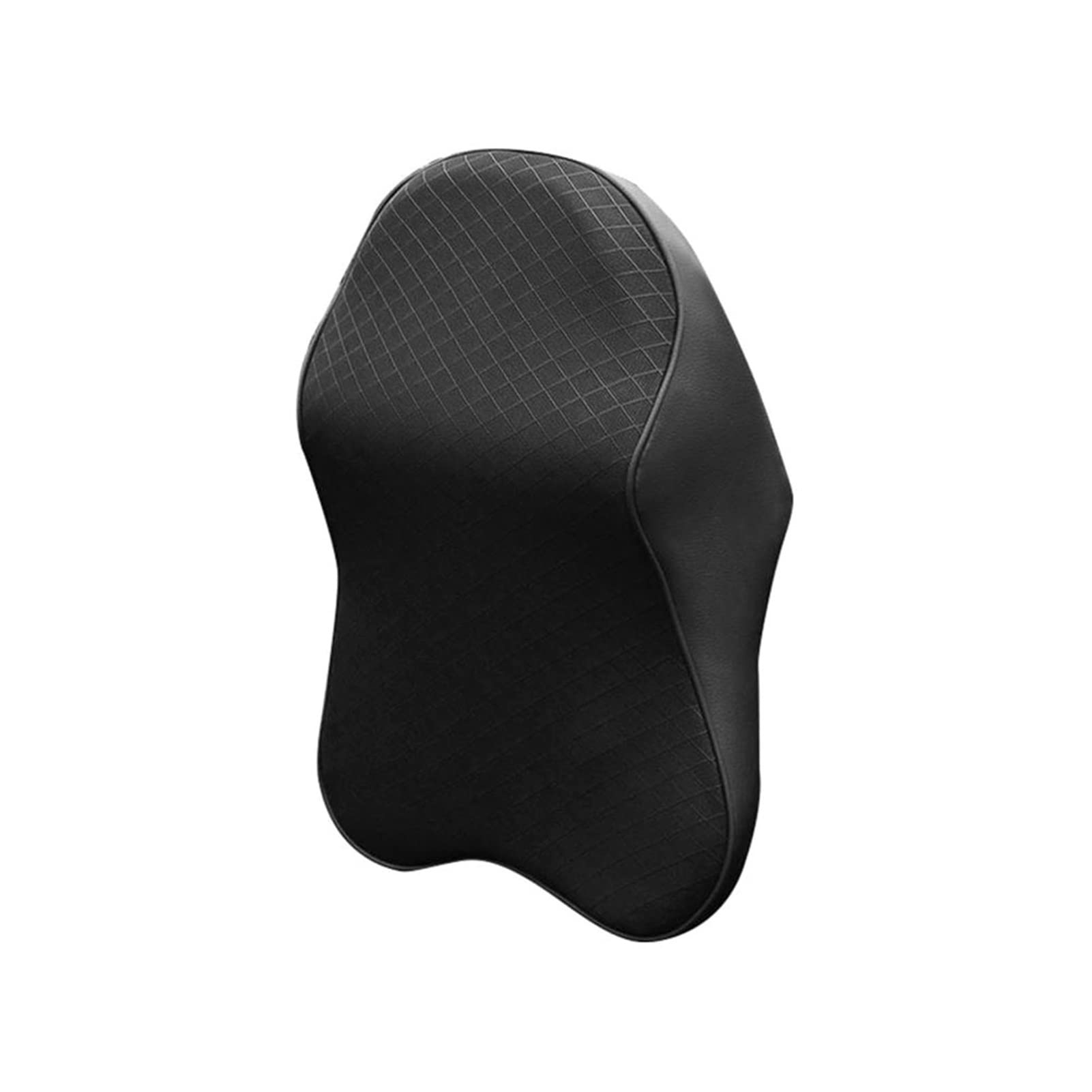 Cuscino per Il Collo dell'auto 3D Memory Foam Poggiatesta per Auto Poggiatesta Regolabile Cuscino da Viaggio Supporto per Il Collo Coprisedile Car Styling (Color : Black-Small)