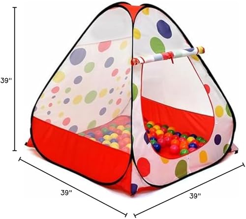 Miniatura 7 de Kiddey - Tienda de campaña con bolas para niños se arma de inmediato y no requiere montaje se utiliza como pelotero no se incluyen las bolas o como