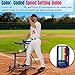 MOXOW Sagitta Baseball & Softball Pitching Machine with Ball Caddy - Portable Ball Launcher for Batting and Fielding Practice, Ideal for All Skill Levels