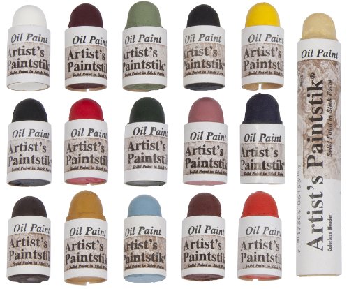 Jack Richeson Shiva Oil Paintstik, Mini Matte Assortment, Set of 16