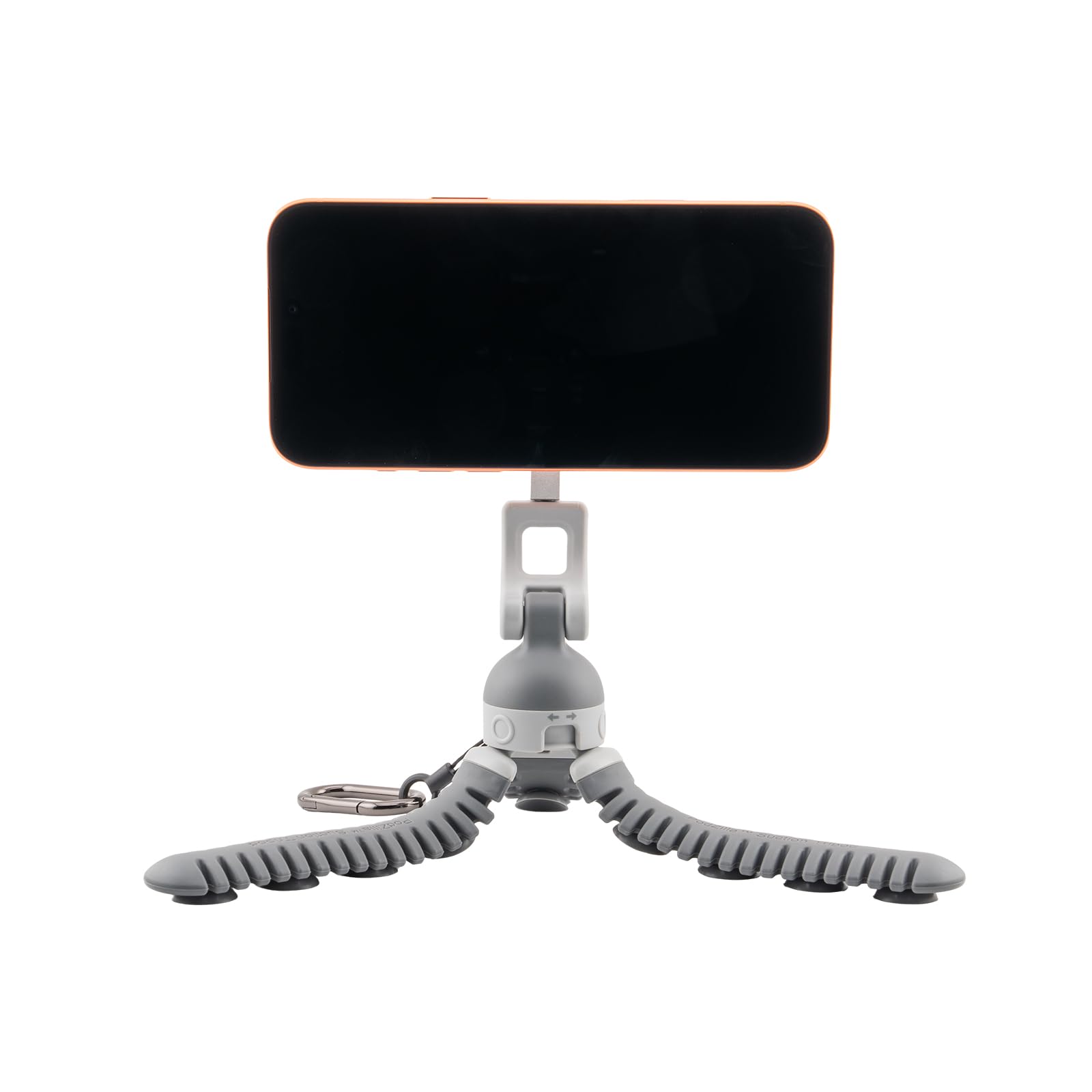 JOBY PZ01 PodZilla Octo Treppiede per Cellulari con Ventose e Magnete: Supporto Flessibile per iPhone e Android, Compatibile con MagSafe, Ultra Leggero (146g), Grigio