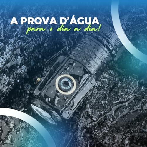 Lanterna Ultra Potente 3000 Lumens, Compacta 8cm, Alumínio, Imã Traseiro, Clip de Metal, Ideal para