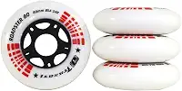 Jogo de Rodas Traxart Fitness Roadster 80mm/85A - Branco
