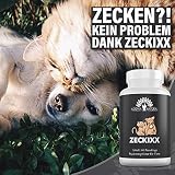 Adema Natural® ZECKIXX - Zeckentabletten für Hunde und Katzen - Zeckenschutz Katze - 60 Presslinge - Natürliche Formel für Tiere - Ohne künstliche Zusätze