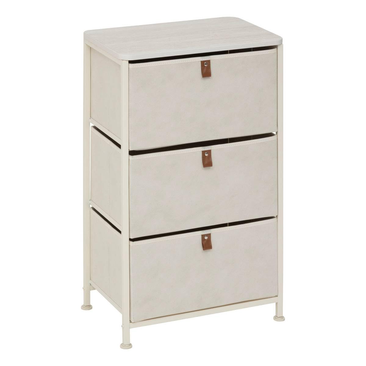 5 five simply smart 5five - Rangement tissa Beige 3 tiroirs