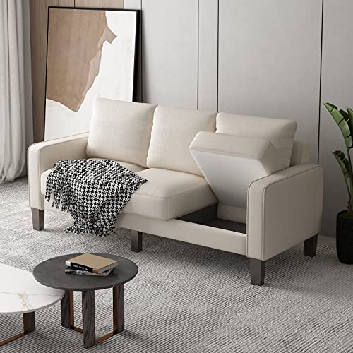 Tomkate 2 Piece Sofa and Loveseat Sets, Modern Linen Fabric 3 Seater