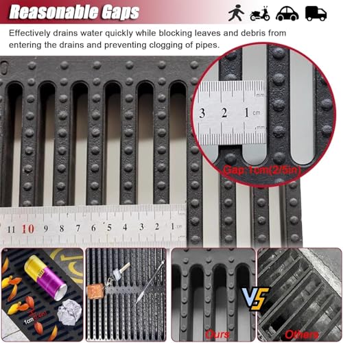 Grille de drainage antirouille en plastique polymère robuste
