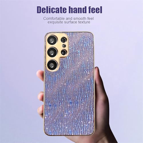 Écrin antichoc Samsung S26+ finition de luxe électroplaquée bleue - 5