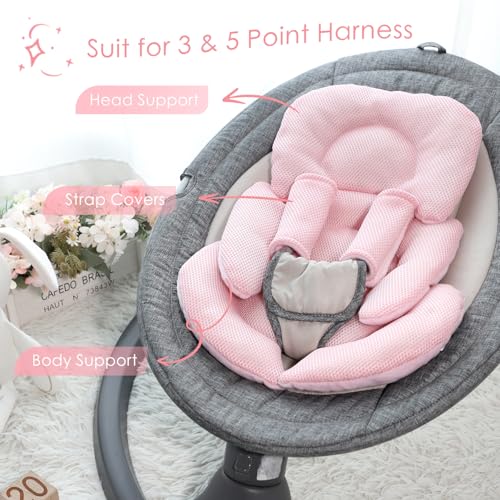 Cojín Reductor para Silla de Auto Infantil Rosa miniatura 4