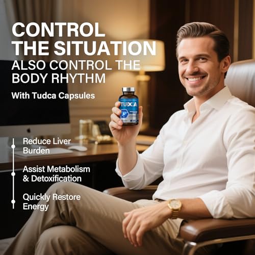 TUDCA 2000mg Kapseln, Premium Für Lebergesundheit, Zellschutz & Vitalität, Fördert Stoffwechsel & Verdauung,Unterstützt gesunde Zellalterung,120 vegane Kapseln
