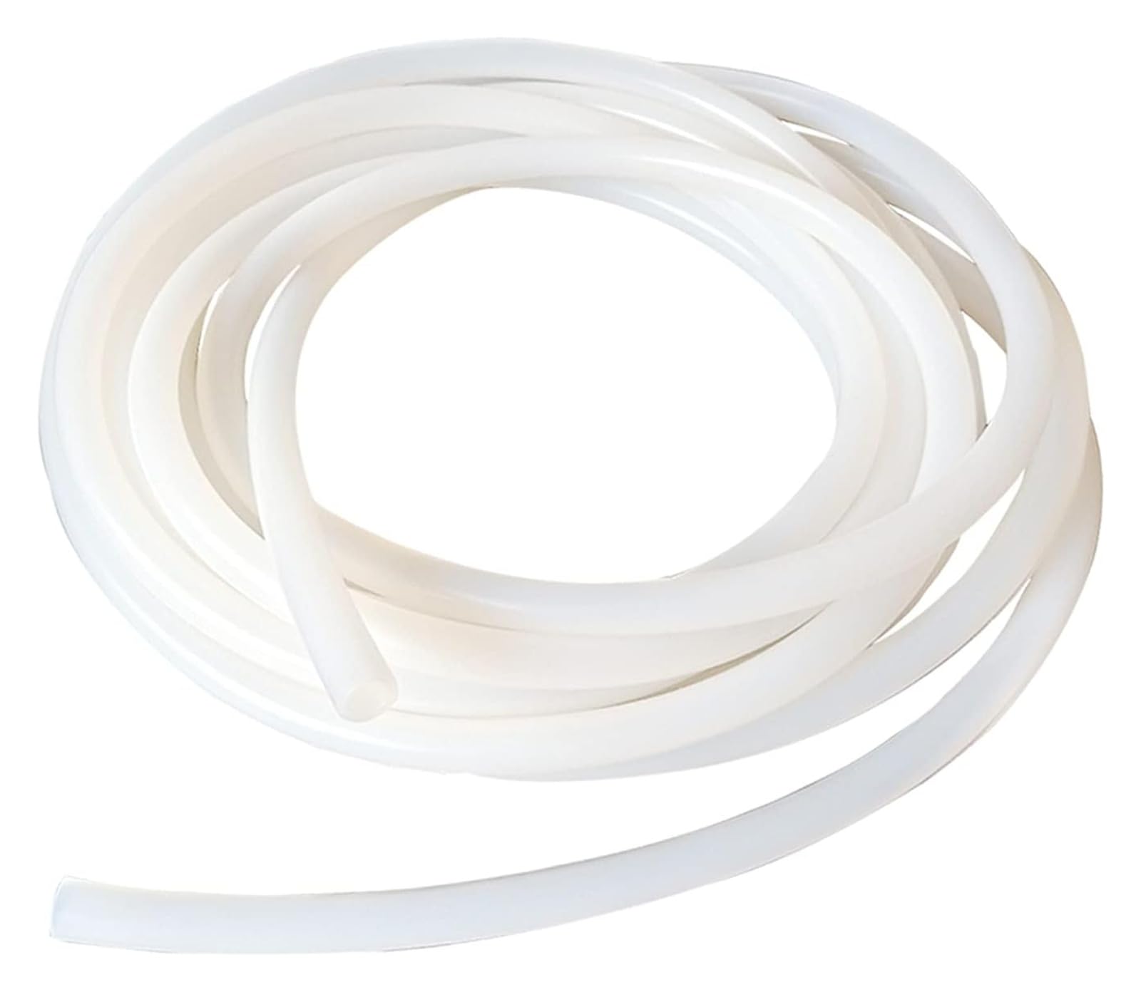 High Temp Resistant Flexible Silicone Tube， Silicone Rubber Tube 1M White 2-7x4-9mm(3x6mm)