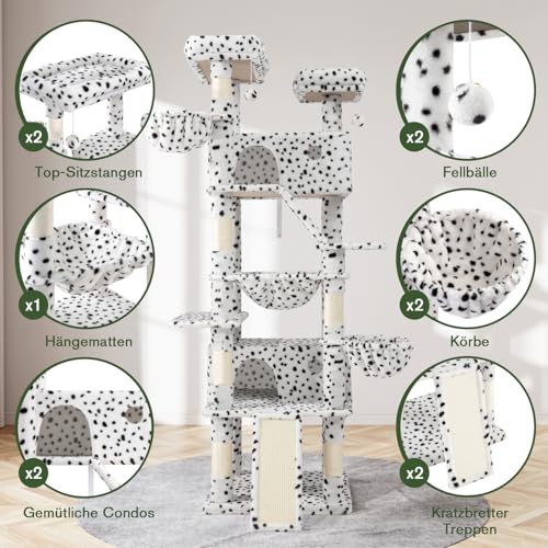 Torre para gatos MUTICOR multi-niveles 81 pulgadas interior miniatura 5
