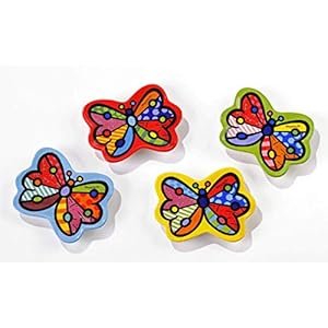 Enesco Schmetterling 4er Set Teebeutelablagen