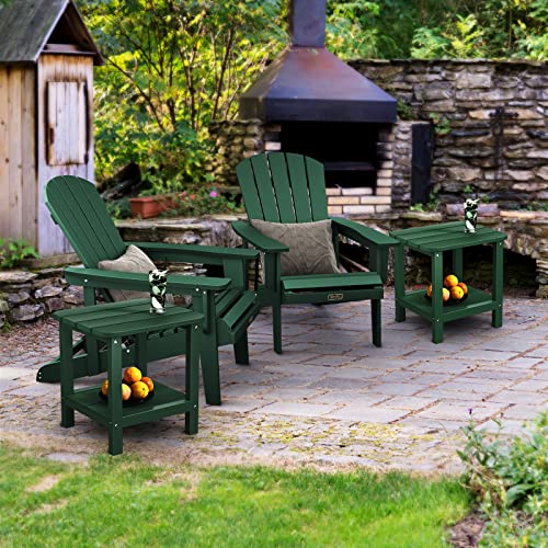 Serwall Adirondack Table Outdoor Side Table- Green #TOP1